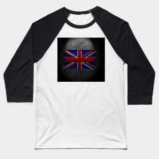 Union Jack Stone Texture Repost Baseball T-Shirt